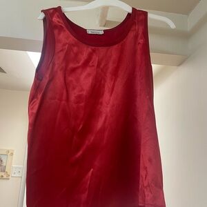 Yves Saint Laurent vintage red silk top